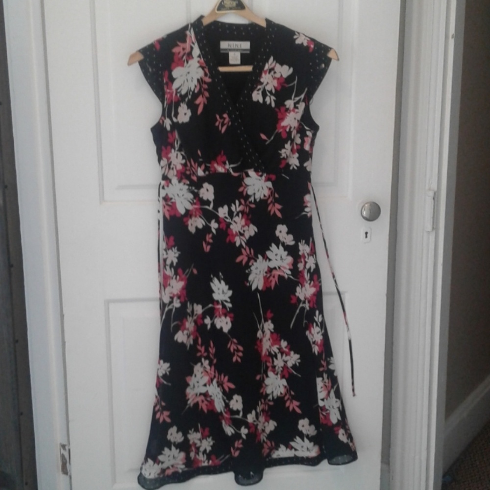 Nine & Company Flowy V-Neck Dress